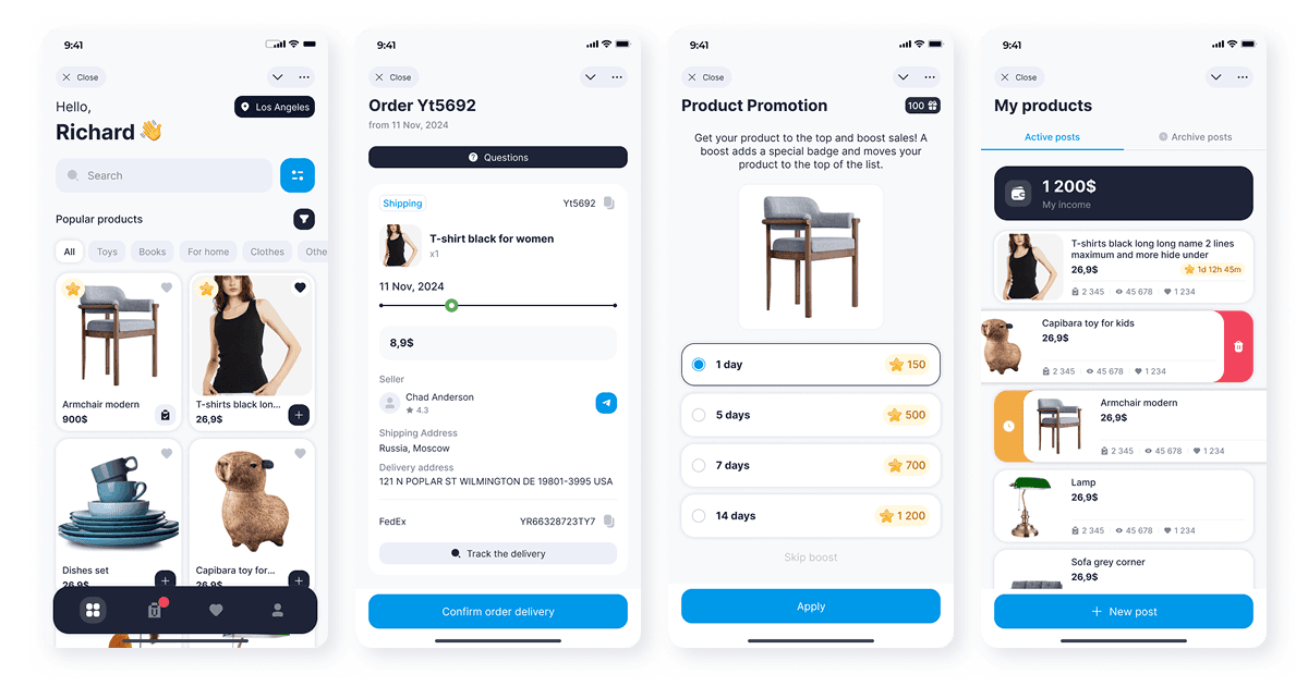 Telegram Mini App-маркетплейс с escrow